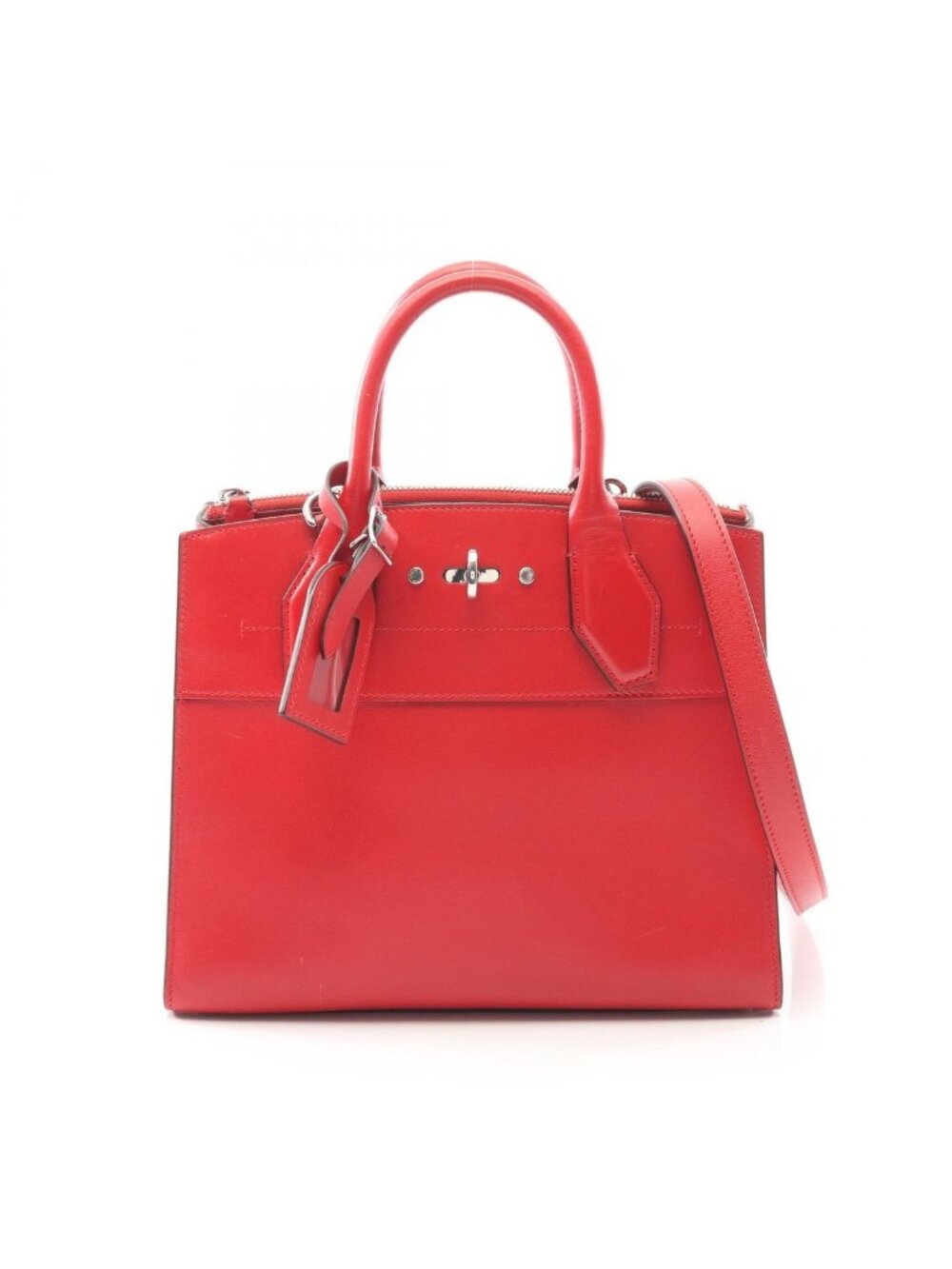 Louis Vuitton Handbag City Steamer PM Rouge Leather Red
